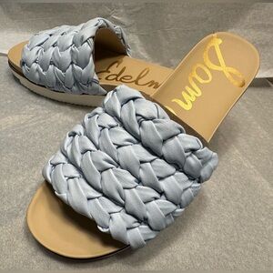 Sam Edelman Ainslie slides, Lt Blue Nappa, size 9 (NEW)